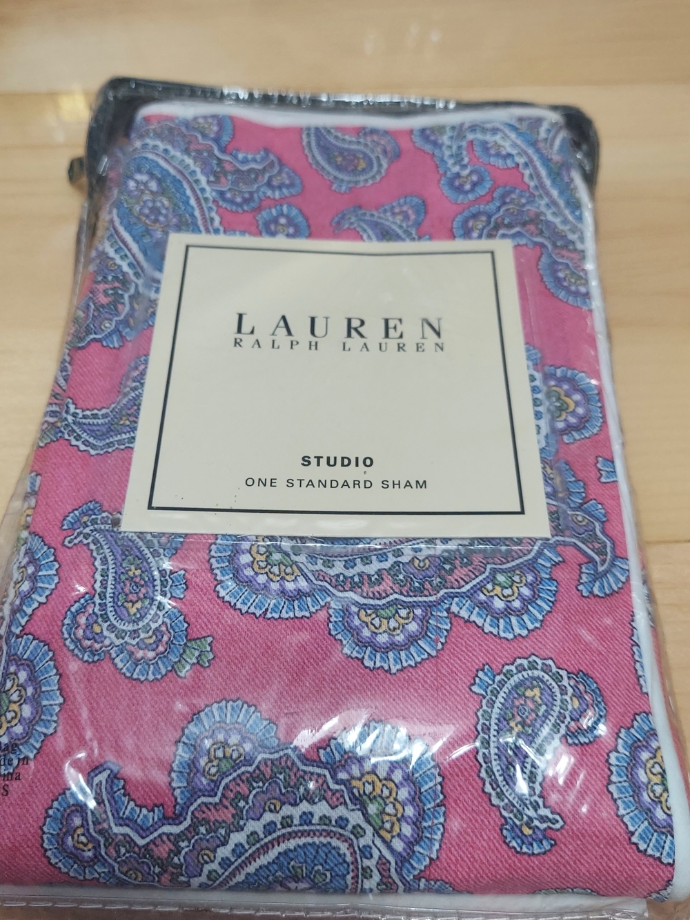 Lauren Ralph Lauren Pink Paisley Shams - Studio NWT